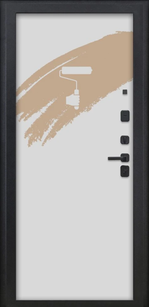 Входная дверь ДвериПРО Модель Л-49 Под покраску DPRO222424 внутренняя сторона